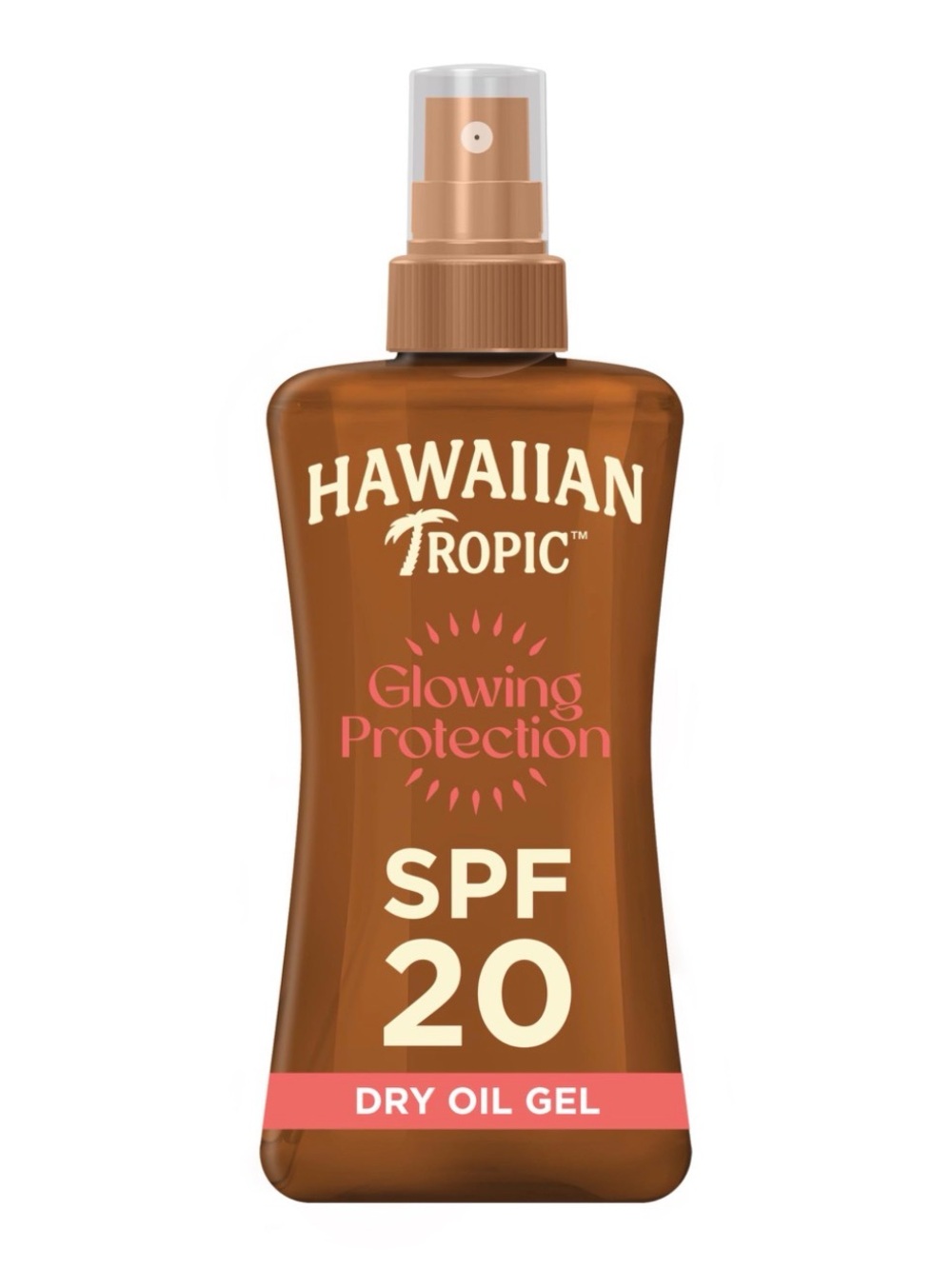 Hawaiian Tropic Glowing Protection SPF 20 Dry Oil Gel — Brown